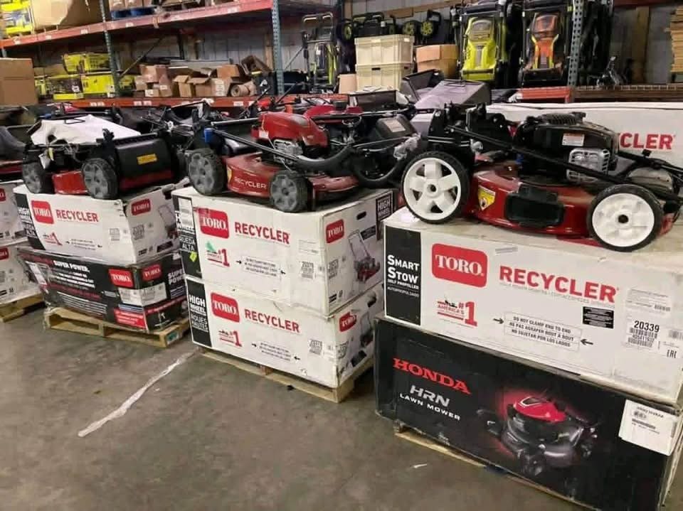 lawn mower pallet – 15 units